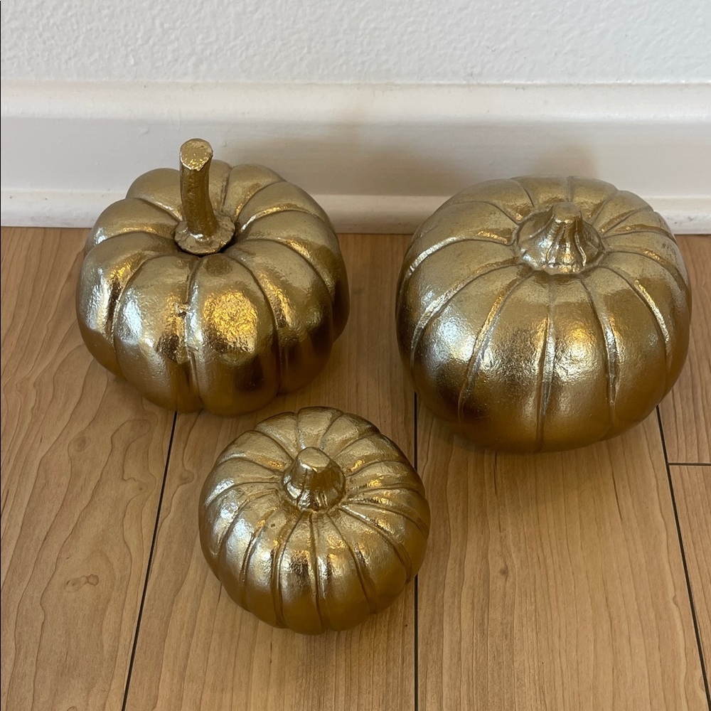THRESHOLD Target Gold Decorative Pumpkins